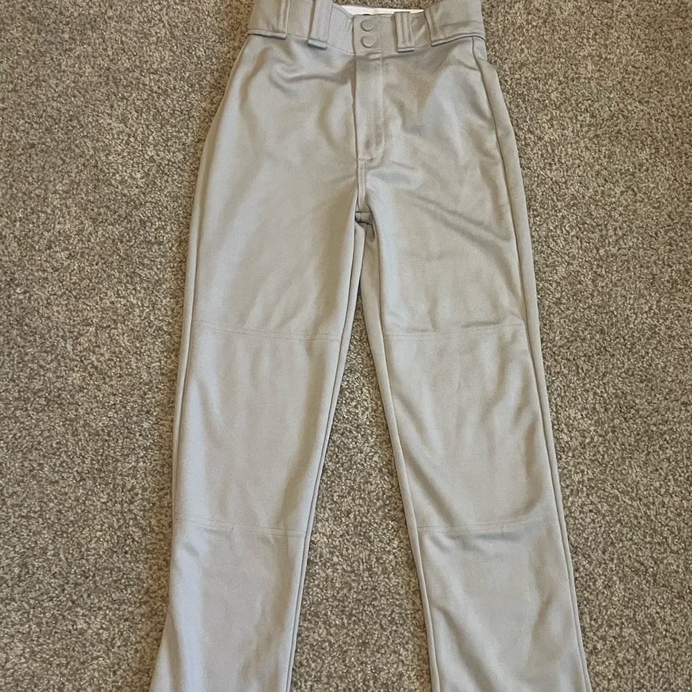 Used youth gray baseball pants.